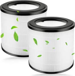 HEPA-vervangingsfilters voor Philips 800-serie luchtreinigers, inclusief modellen AC0830/10, AC0820/30, AC0820/10 en AC0819/10. Bevat H13 True HEPA-filter en nylonvoorfilter. Vervangingsfilters voor FY0194/30 en FY0293/30, 2 stuks. — thumbnail 1