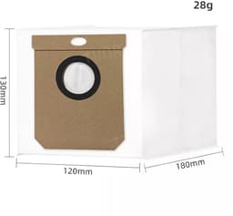 PolkaHome Accessoireset geschikt voor Dreame L20 Ultra / L20 Ultra Complete robotstofzuiger, 6 stofzakken, 2 hoofdborstels, 4 dweildoeken, 4 filters, 6 zijborstels, robotstofzuiger, reserveonderdelen, accessoires — thumbnail 3