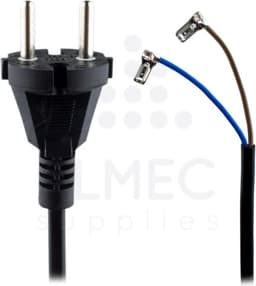 SQOON® Aansluitsnoer stofzuiger plat 9 m zwart H05VV-F 2x0,75 mm² geschikt voor Philips - Gelijk aan 432200607390 (432200607390) — thumbnail 2