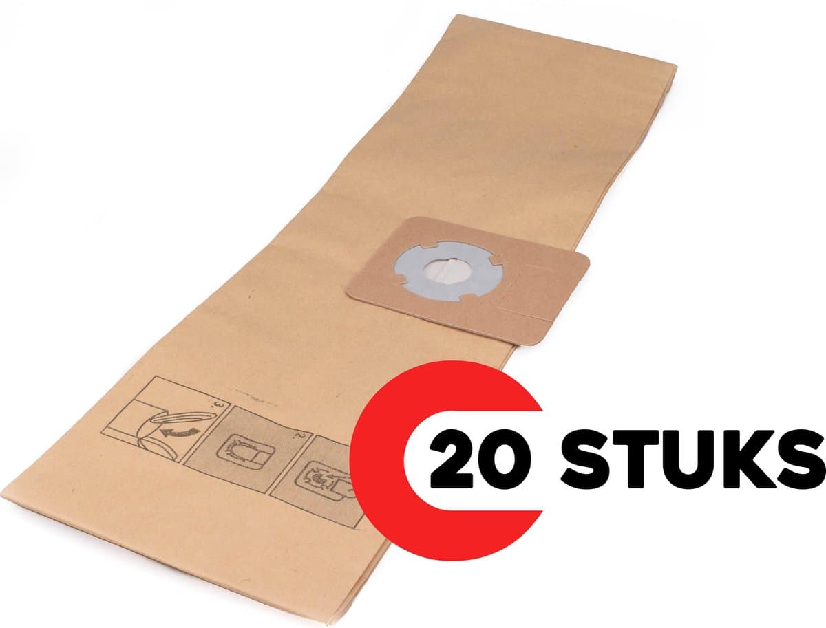 Geschikt voor WETROK. voordeelpak 2 x 10 stuks. Stofzuigerzakken voor Monovac6, Monovac6Plus, MonovacComfort6, MonovacTouch´n Clean6, 42614, papier. COVAKO Merk — afbeelding 1
