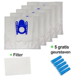 OWO collection Bosch, Siemens D, E, F, G, H Stofzuigerzakken - 5x stofzak - 1x filter - 5x luchtverfrissers | stofzuigerzakken — thumbnail 1