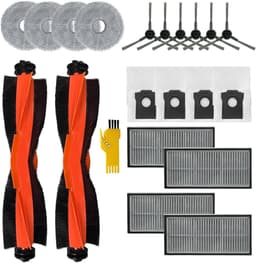Geschikt voor Toepasbare accessoireset voor dreame L10s Pro Ultra Heat X30 Ultra Robotstofzuiger Vervangende onderdelen 20 verpakkingen 2 hoofdborstels, 4 filters, 6 zijborstels, 4 dweilen, 4 stofzakken — thumbnail 1