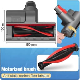 Toepasbare mini-gemotoriseerde borstel voor matrassen, bekleding en trappen, Geschikt voor Dyson V11 V10 V8 V7 — thumbnail 5