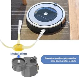 Geschikt voor De motormodule voor de zijborstel is compatibel met vervangende onderdelen voor de volledige serie robotstofzuigers van IRobot Roomba500 600 700 800. — thumbnail 3