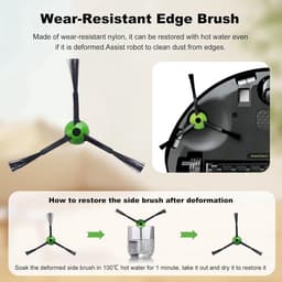 PolkaHome® Vervangingsset geschikt voor iRobot Roomba Combo J7+/J9+/10 Max – 2 hoofdborstels, 4 zijborstels, 4 HEPA-filters, 4 stofzuigerzakken, 1 schroevendraaier, 1 2-in-1 borstel en mesje – accessoires & onderdelen — thumbnail 2