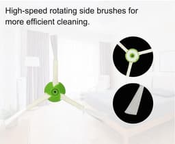 PolkaHome® 24-delige Vervangingsset voor iRobot Roomba e5 e6 e7 i1 i1+ i3 i3+ i4 i4+ i5 i5+ i6 i6+ i7 i7+ i8 i8+ – 4 Rollers, 6 HEPA-filters, 6 Zijborstels, 6 Stofzakken, 1 Voorwiel, 1 Reinigingsborstel – Accessoires & Onderdelen — thumbnail 4