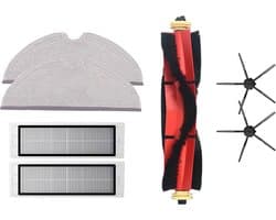 Onderhoudspakket (Zwart) incl. dweil - Compatible met Roborock S4, S5 & S6 Series (S4, S5, S5Max, S6, S6 Pure, S6MaxV)