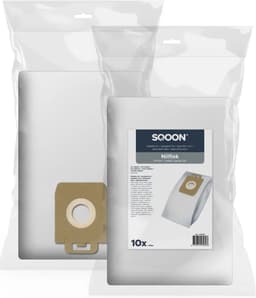 SQOON® Stofzuigerzakken Geschikt voor Nilfisk Power- & Select-series - Vervangt 128389187 / 107407639 - 10 Stuks — thumbnail 3