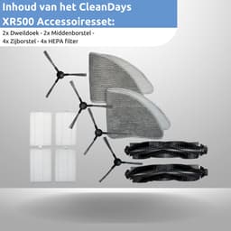 XR-500 Accessoiresset - Geschikt voor CleanDays Robotstofzuiger XR-500 - Onderhoudsset - 12 delig — thumbnail 3