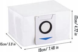 5 x stofzakken geschikt voor de Ecovacs Deebot X1 OMNI / T10 OMNI / X1 TURBO - Vuilafvoerzakken - Grote Capaciteit Stofzuigerzak - Hoogwaardige vervanging - Compatibel met model: Ecovacs: Deebot X1 OMNI T20 OMNI T10 OMNI X1 Turbo -5 stuks afvalzak — thumbnail 2