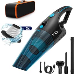 TTD® Premium Autostofzuiger Draadloos met Luxe Opbergtas - Extra Krachtig 14.000 Pa - Nat & Droog - Inclusief 2 Premium HEPA-filters - Draadloze Kruimelzuiger - Stofzuiger voor Auto - Handstofzuiger - Kruimeldief — thumbnail 1