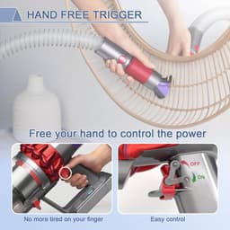 Krasvrije stofborstel + flexibele verlengslang Geschikt voor Dyson V7 V8 V10 V11 V15 Outsize stofzuiger, zachte borstel voor het verwijderen van stof, snoerloze stofzuiger vervangende onderdelen — thumbnail 3
