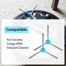 Dailygoods - Vervangende borstel - Stofzuiger Robot - Hoogwaardige materialen - Geschikt voor Conga 4090 - Effectieve reiniging - Ideaal voor harde vl... — thumbnail 3