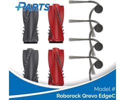Roborock Qrevo EdgeC Borstels (6 Stuks, Plus.Parts® alternatief voor 8.02.0363)