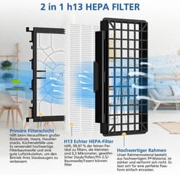 Geschikt voor HEPA-filter voor Siemens VSQ5X1230 motorbeveiligingsfilter — thumbnail 2
