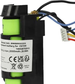 Stofzuiger accu - Reserve batterij - Huishoudelijk schoonmaken - Hoge capaciteit - 144 Volt - Zwart — thumbnail 3