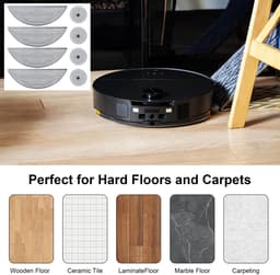 Dailygoods- Accessoires - Compatibel met Roborock Saros 10 - Robotstofzuiger - Dweilen - Onderhoud - Verlengde levensduur — thumbnail 4