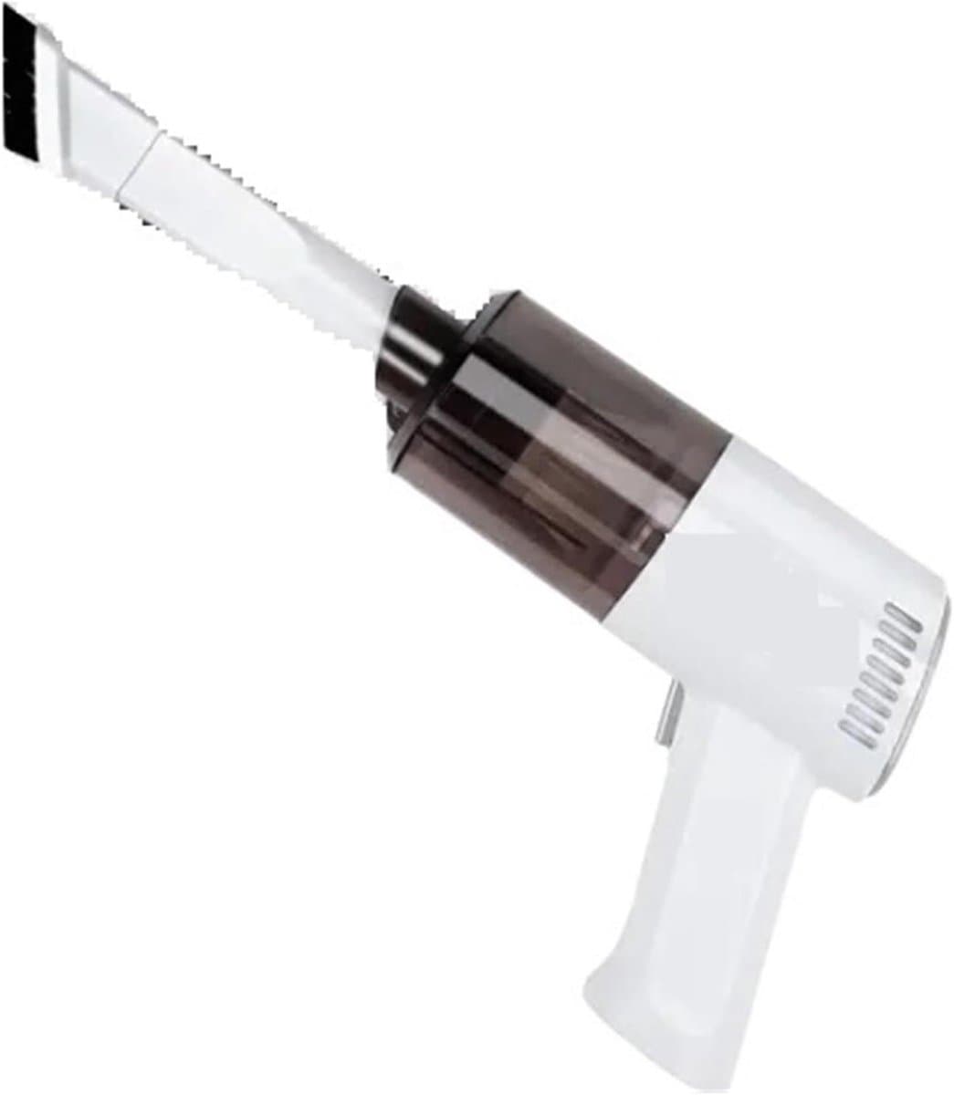 Draagbare Auto Stofzuiger - Handstofzuiger Snoerloos - Auto Interieur Reinigen - Krachtige Zuigkracht - 36x17 cm - Wit — afbeelding 1