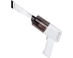 Draagbare Auto Stofzuiger - Handstofzuiger Snoerloos - Auto Interieur Reinigen - Krachtige Zuigkracht - 36x17 cm - Wit