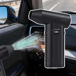Perslucht Plumeau - Elektrische Blazer - Efficiënt Reinigen - Krachtige Turbo-luchtstroom - 100.000 omw/min - Zwart — thumbnail 4