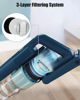 2 stuks filters vervanging voor Philips 5000 Series XV1651/01 XC5041, XC5043, XC5141, XC5142, XC5242, XC5243, XC5244 Batterij Stofzuiger - Mesh Katoen Filter — thumbnail 5