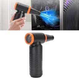 Mini Luchtblazer - Elektrische Bladblazer - Stof Verwijderen - Hoge Snelheid Motor - 130.000 tpm - Zwart — thumbnail 3