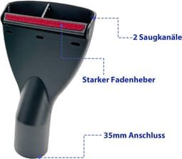Universele matraszuigmond van 35 mm, geschikt voor de merken Miele, Kärcher, Bosch, Siemens en Samsung, voor het reinigen van autostoelen en matrassen — thumbnail 5