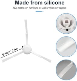 Store_8 - Vervangende Zijborstels - Perfecte Compatibiliteit - Hoogwaardige Kwaliteit - 6 Pack - Duurzaam en Efficiënt - Geschikt voor Xiaomi X20+/... — thumbnail 4
