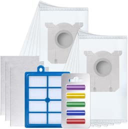 Sillar 12x Stofzuigerzakken - Microvezel - Filter HEPA + 3x Filters universele - Geurstaafjes - geschikt voor AEG / Electrolux / Philips — thumbnail 1