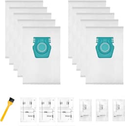10 stofzuigerzakken geschikt voor Miele Pure TU S1 L1 stofzakken - stofzuigerzakken - stofzuigerzakken miele - met 1 Borstel voor het reinigen - 3 sets Filter Katoen Kleine — thumbnail 1