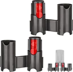 Accessoirehouder voor stofzuiger met wandmontage, 6 opbergcanisters voor Dyson-modellen V7, V8, V10, V11 en V15 — thumbnail 1