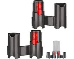 Accessoirehouder voor stofzuiger met wandmontage, 6 opbergcanisters voor Dyson-modellen V7, V8, V10, V11 en V15