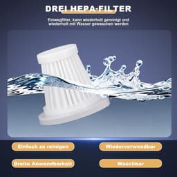 Draagbare Kruimeldief - Auto Stofzuiger - Snelle Schoonmaak - 4-in-1 Functionaliteit - 30 Minuten Runtime - Zwart — thumbnail 4