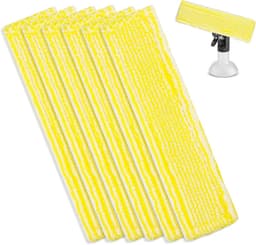 6 stuks Vervangingspads voor Kärcher raamstofzuigeraccessoires- vervangende microvezel dweilhoes raamstofzuiger accessoirepads dweilpad - voor Kärcher WV2 WV5 WV6 Plus Premium — thumbnail 1