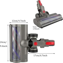 Direct Drive-reinigingskop Geschikt voor turboborstel en snelsluiting Geschikt voor Dyson V7 V8 V10 V11 V15 stofzuigers, Geschikt voor harde borstelrol en LED-verlichting. — thumbnail 2