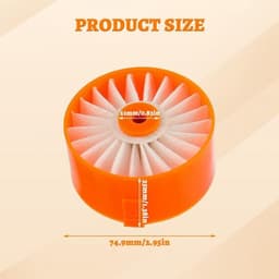 Set van 4 filterpatronen voor de Black & Decker BSV2020, BSV2020G en BSV2020P Powerseries snoerloze stofzuigers. — thumbnail 2