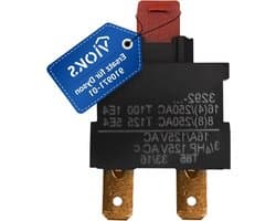 Aan/Uit Schakelaar - Vervangende Schakelaar - Stofzuiger Repareren - Specifiek Model - 32 mm - Zwart