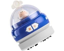 Kleine stofzuiger - Bureau reiniger - Bureau schoonhouden - USB oplaadbaar - 9x9x13 cm - Paars