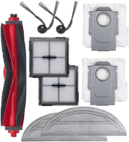 9 stuks - accessoirekit voor de Roborock Q10 S5 Q10 S5+ robotstofzuiger -inclusief 1 hoofdborstel 2 zijborstels 2 filters 2 doeken 2 stofzakken — thumbnail 1