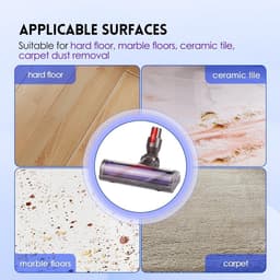 Aangedreven Zuigmond - geschikt voor Dyson V7 V8 V10 V11 V15 - Universele Stofzuigermond - Stofzuigermondstuk - Accessoires Onderdelen - Parketborstel — thumbnail 5