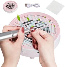 Nagelstof Afzuiger - Stille Extractor - Nagelverzorging Thuis - Directe Stofopvang - 17 x 15.8 cm - Wit — thumbnail 1