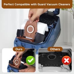 6 stuks Stofzuigerzakken voor Miele TU Guard L1 / Guard S1 / CO Guard M1 stofzuigers - Vervangende stofzakken met grote capaciteit — thumbnail 4
