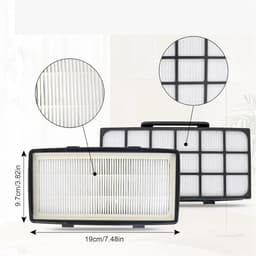6 stuks filters - 3 lange filterelementen en 3 ronde filterelementen - compatibel met Rowenta Cyclonic X-Trem Power stofzuiger (RO69 XX) — thumbnail 5