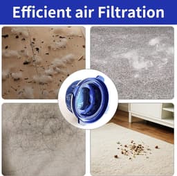 Filter geschikt voor Samsung Jet Jet7070+7575+90/ Bespoke VS20 - 4 stuks - Wasbaar - vervanging-stok stofzuiger filter-onderdelen - blauw — thumbnail 5