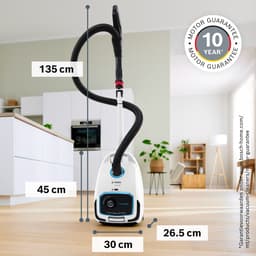 Bosch ProSilence BGB6SIL0L Serie 6 - Stofzuiger met zak - 12mtr bereik - Voetverlichting - HEPA hygienefilter - 66db - Afstandsbediening in handvat - Wit — thumbnail 3