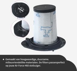 Replacements® Filters geschikt voor Rowenta Air Force 460 en Flex 560 - ZR009002 - 4 stuks — thumbnail 4