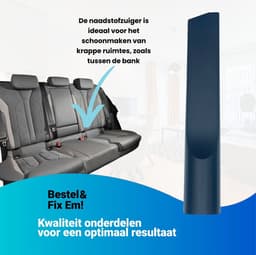 Fixem® 3-Delig kleine zuigmond set hulpstukken voor stofzuiger geschikt voor Miele Philips AEG Karcher Bosch Numatic Nilfisk - 32 & 35mm buizen - plintenzuiger - meubelmond - stofzuiger borstel - inclusief 3 adapter ringen — thumbnail 5