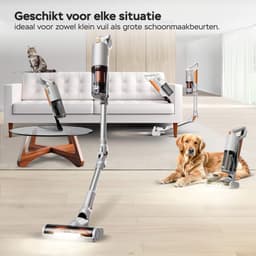 TurboTronic CV11 Steelstofzuiger met flexibele Arm en Handstofzuiger Draadloos - Oranje/Zilver — thumbnail 4