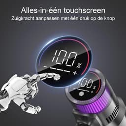 Draadloze Stofzuiger met 40000Pa Zuigkracht en 60 Minuten Looptijd — thumbnail 5