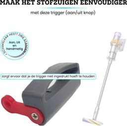 Somstyle Trigger Aan/Uit Knop Geschikt voor Dyson V15, V11, V10, V8, V7 & V6 - Vergrendeling - Clip - Stofzuiger Onderdeel — thumbnail 4